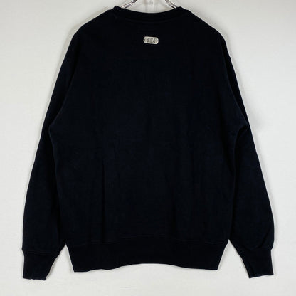 【中古品】【メンズ】 WINDANDSEA ウィンダンシー METALLIC CREWNECK WDS-O-CLCS-25-Q3-CS-01 メタリック クルーネック トップス スウェット トレーナー 142-260721-sa-07-tei サイズ：M カラー：ブラック 万代Net店
