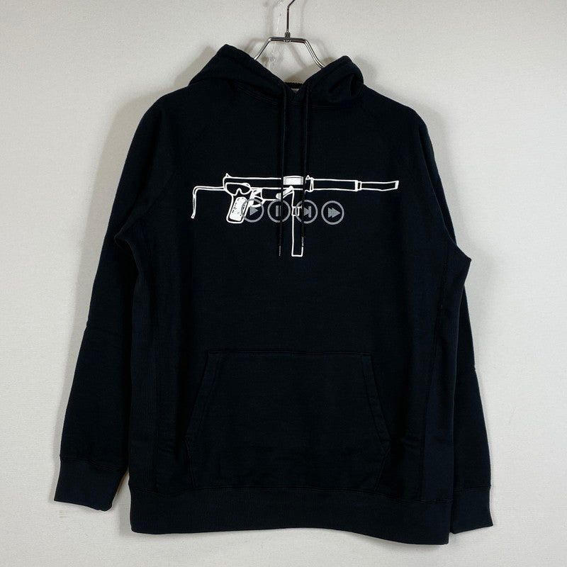 【中古品】【メンズ】 SEQUEL スィークェル LOGO HOODIE SQ-22AW-HD-03 ロゴ フーディー トップス プルーオーバーパーカー 142-260721-sa-08-tei サイズ：S カラー：ブラック 万代Net店