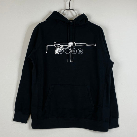 【中古品】【メンズ】 SEQUEL スィークェル LOGO HOODIE SQ-22AW-HD-03 ロゴ フーディー トップス プルーオーバーパーカー 142-260721-sa-08-tei サイズ：S カラー：ブラック 万代Net店