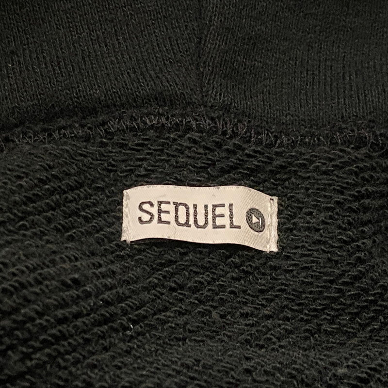【中古品】【メンズ】 SEQUEL スィークェル LOGO HOODIE SQ-22AW-HD-03 ロゴ フーディー トップス プルーオーバーパーカー 142-260721-sa-08-tei サイズ：S カラー：ブラック 万代Net店