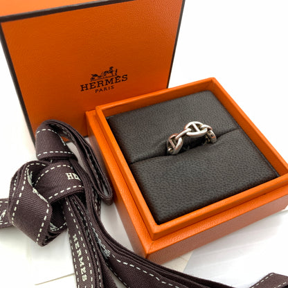 【中古品】【メンズ/レディース】 HERMES エルメス シェーヌダンクルアンシェネ リング PM 指輪 Ag925 182-260727-ko-12-tei サイズ：48 カラー：シルバー 万代Net店
