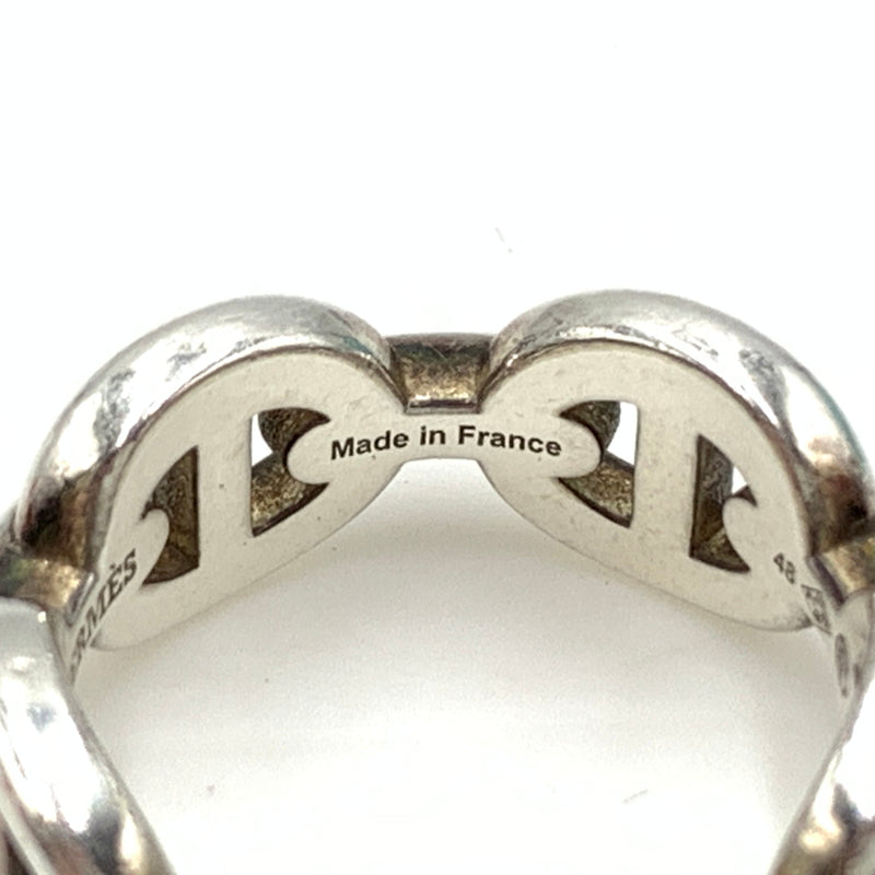 【中古品】【メンズ/レディース】 HERMES エルメス シェーヌダンクルアンシェネ リング PM 指輪 Ag925 182-260727-ko-12-tei サイズ：48 カラー：シルバー 万代Net店