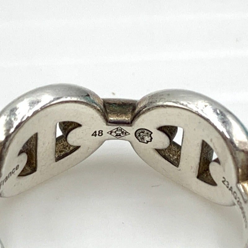 【中古品】【メンズ/レディース】 HERMES エルメス シェーヌダンクルアンシェネ リング PM 指輪 Ag925 182-260727-ko-12-tei サイズ：48 カラー：シルバー 万代Net店