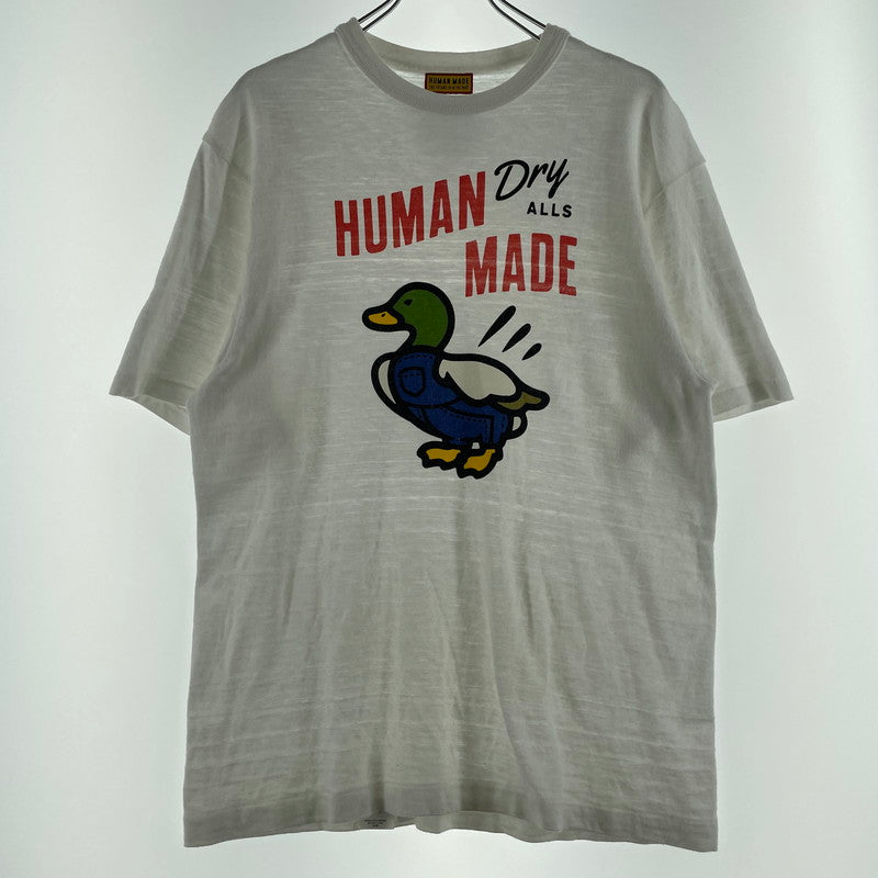 【中古品】【メンズ】 HUMAN MADE ヒューマンメイド DUCK GRAPHIC S/S T-SHIRT ダック グラフィック ショートスリーブTシャツ 半袖トップス 142-260725-ss-01-tei サイズ：M カラー：ホワイト 万代Net店