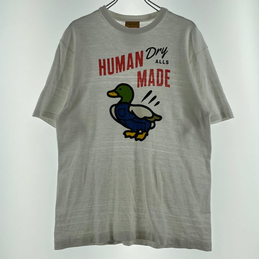 【中古品】【メンズ】 HUMAN MADE ヒューマンメイド DUCK GRAPHIC S/S T-SHIRT ダック グラフィック ショートスリーブTシャツ 半袖トップス 142-260725-ss-01-tei サイズ：M カラー：ホワイト 万代Net店