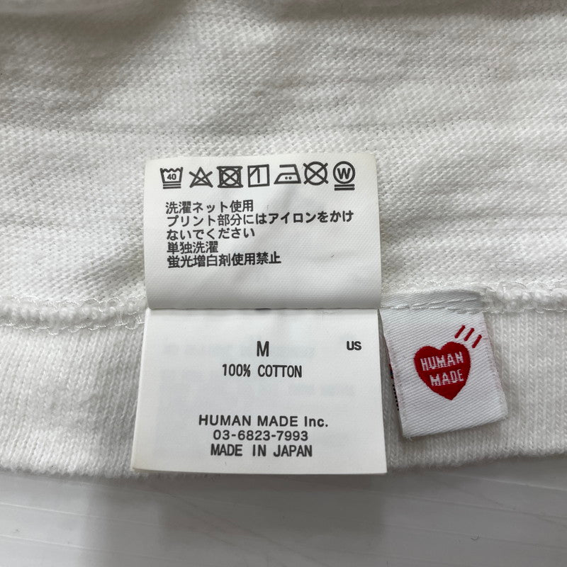 【中古品】【メンズ】 HUMAN MADE ヒューマンメイド DUCK GRAPHIC S/S T-SHIRT ダック グラフィック ショートスリーブTシャツ 半袖トップス 142-260725-ss-01-tei サイズ：M カラー：ホワイト 万代Net店