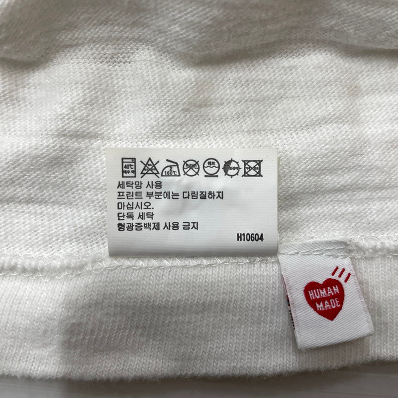 【中古品】【メンズ】 HUMAN MADE ヒューマンメイド DUCK GRAPHIC S/S T-SHIRT ダック グラフィック ショートスリーブTシャツ 半袖トップス 142-260725-ss-01-tei サイズ：M カラー：ホワイト 万代Net店