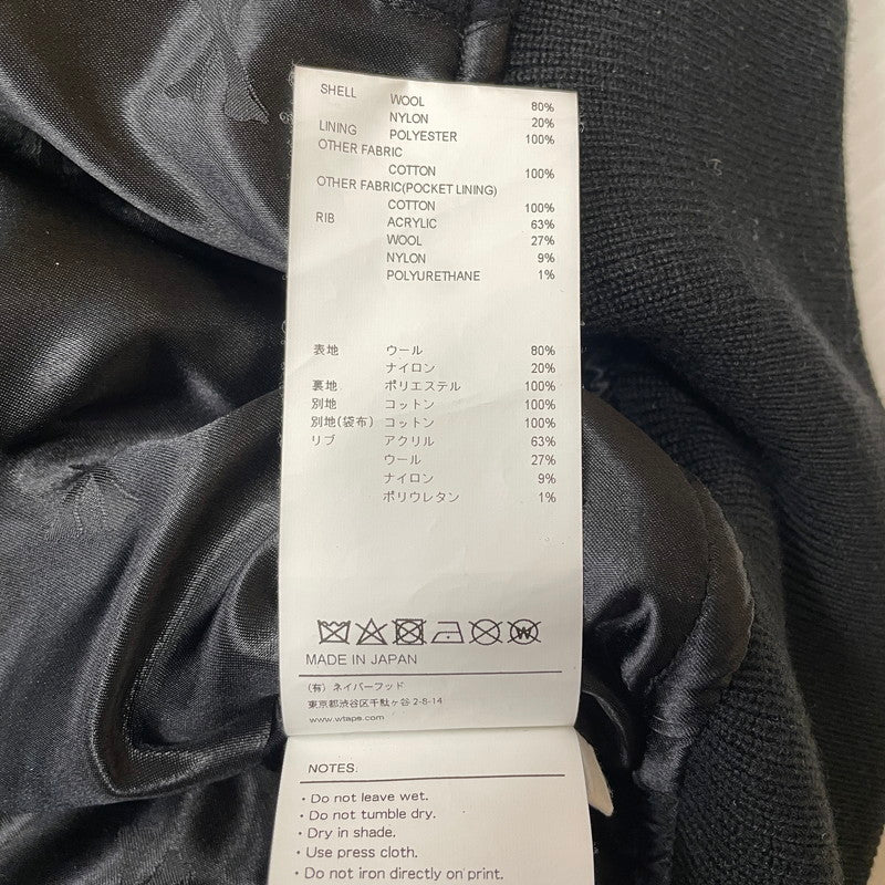 【中古品】【メンズ】 WTAPS ダブルタップス JFW-01 JACKET WONY. MELTON 232BRDT-JKM04 ウールメルトン ジャケット アウター 142-260725-ss-08-tei サイズ：01 カラー：ブラック 万代Net店