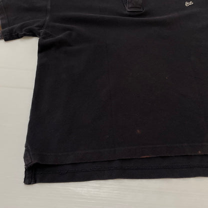 【現状渡し品】【メンズ】 ERL イーアールエル DOUBLE SLEEVE P0LO T-SHIRT ダブルスリーブ ポロTシャツ トップス 141-260725-ss-02-tei サイズ：S カラー：ブラック 万代Net店