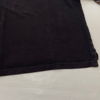 【現状渡し品】【メンズ】 ERL イーアールエル DOUBLE SLEEVE P0LO T-SHIRT ダブルスリーブ ポロTシャツ トップス 141-260725-ss-02-tei サイズ：S カラー：ブラック 万代Net店
