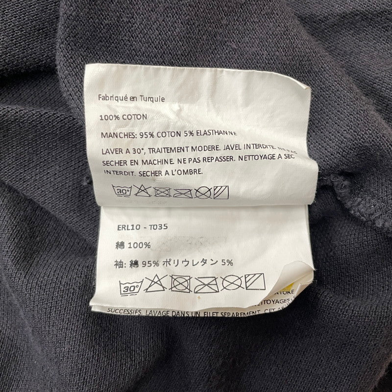 【現状渡し品】【メンズ】 ERL イーアールエル DOUBLE SLEEVE P0LO T-SHIRT ダブルスリーブ ポロTシャツ トップス 141-260725-ss-02-tei サイズ：S カラー：ブラック 万代Net店