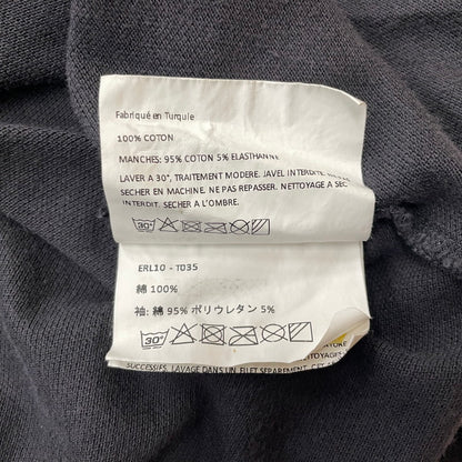 【現状渡し品】【メンズ】 ERL イーアールエル DOUBLE SLEEVE P0LO T-SHIRT ダブルスリーブ ポロTシャツ トップス 141-260725-ss-02-tei サイズ：S カラー：ブラック 万代Net店