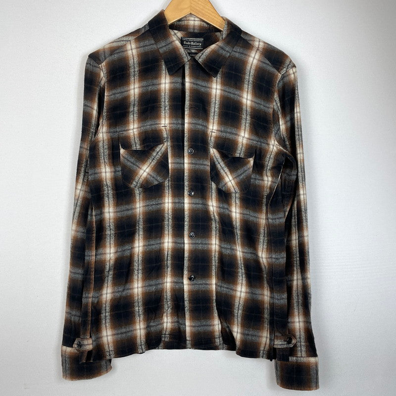 【中古品】【メンズ】 RUDE GALLERY ルードギャラリー OMBRE CHECK L/S SHIRT オンブレチェック ロングスリーブシャツ 長袖トップス 140-260725-ss-07-tei サイズ：3 カラー：チェック 万代Net店