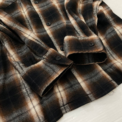 【中古品】【メンズ】 RUDE GALLERY ルードギャラリー OMBRE CHECK L/S SHIRT オンブレチェック ロングスリーブシャツ 長袖トップス 140-260725-ss-07-tei サイズ：3 カラー：チェック 万代Net店