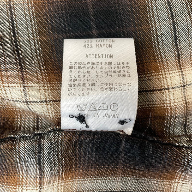 【中古品】【メンズ】 RUDE GALLERY ルードギャラリー OMBRE CHECK L/S SHIRT オンブレチェック ロングスリーブシャツ 長袖トップス 140-260725-ss-07-tei サイズ：3 カラー：チェック 万代Net店