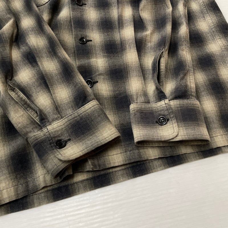 【中古品】【メンズ】 RUDE GALLERY ルードギャラリー OMBRE CHECK L/S SHIRT オンブレチェック ロングスリーブシャツ 長袖トップス 140-260725-ss-05-tei サイズ：3 カラー：チェック 万代Net店