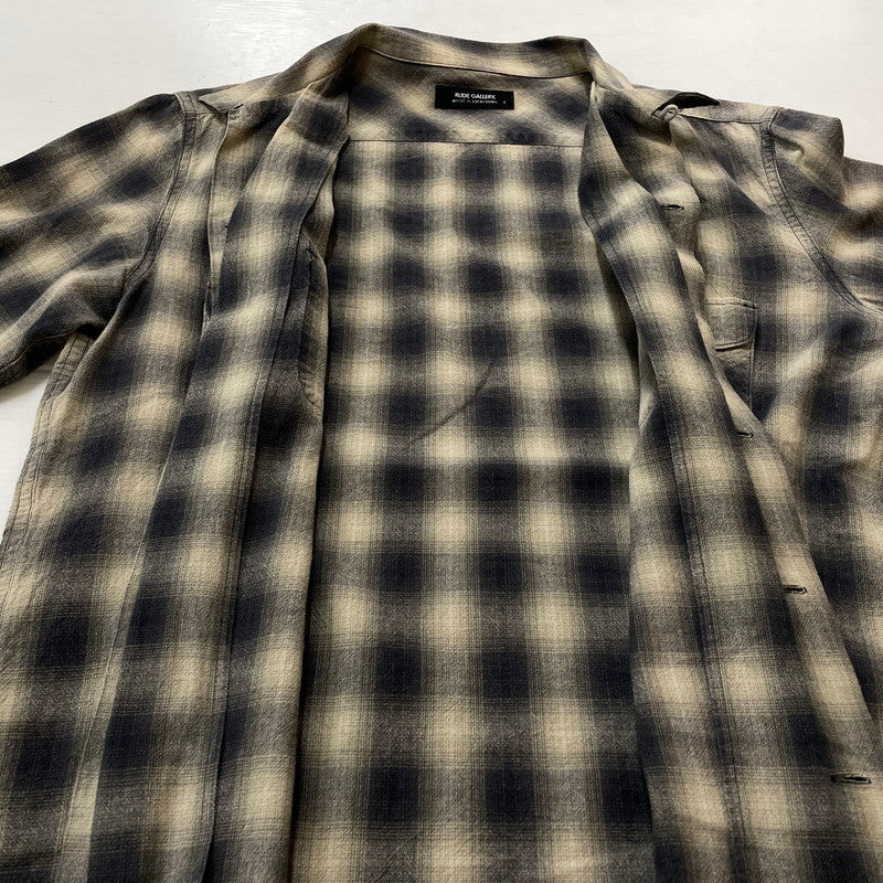 【中古品】【メンズ】 RUDE GALLERY ルードギャラリー OMBRE CHECK L/S SHIRT オンブレチェック ロングスリーブシャツ 長袖トップス 140-260725-ss-05-tei サイズ：3 カラー：チェック 万代Net店