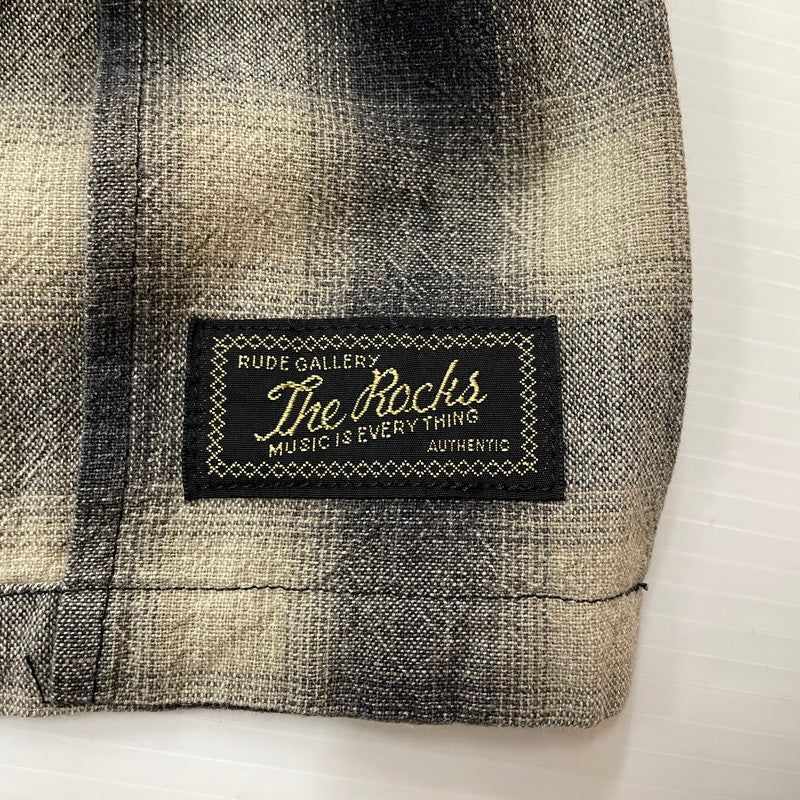 【中古品】【メンズ】 RUDE GALLERY ルードギャラリー OMBRE CHECK L/S SHIRT オンブレチェック ロングスリーブシャツ 長袖トップス 140-260725-ss-05-tei サイズ：3 カラー：チェック 万代Net店