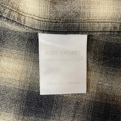 【中古品】【メンズ】 RUDE GALLERY ルードギャラリー OMBRE CHECK L/S SHIRT オンブレチェック ロングスリーブシャツ 長袖トップス 140-260725-ss-05-tei サイズ：3 カラー：チェック 万代Net店