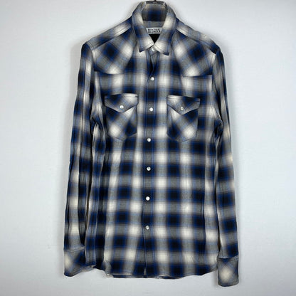 【中古品】【メンズ】 HYSTERIC GLAMOUR ヒステリックグラマー RAYON OMBRE CHECK SHIRT 4AH-2022 レーヨンオンブレチェックシャツ トップス 140-260725-ss-04-tei サイズ：M カラー：チェック 万代Net店