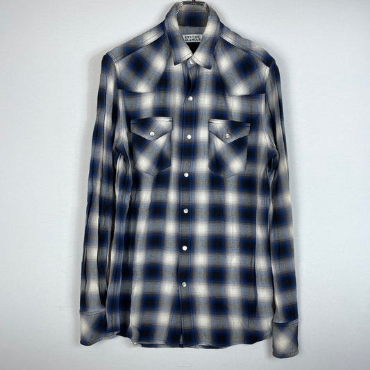 【中古品】【メンズ】 HYSTERIC GLAMOUR ヒステリックグラマー RAYON OMBRE CHECK SHIRT 4AH-2022 レーヨンオンブレチェックシャツ トップス 140-260725-ss-04-tei サイズ：M カラー：チェック 万代Net店