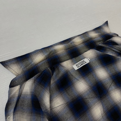 【中古品】【メンズ】 HYSTERIC GLAMOUR ヒステリックグラマー RAYON OMBRE CHECK SHIRT 4AH-2022 レーヨンオンブレチェックシャツ トップス 140-260725-ss-04-tei サイズ：M カラー：チェック 万代Net店