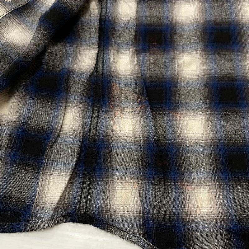 【中古品】【メンズ】 HYSTERIC GLAMOUR ヒステリックグラマー RAYON OMBRE CHECK SHIRT 4AH-2022 レーヨンオンブレチェックシャツ トップス 140-260725-ss-04-tei サイズ：M カラー：チェック 万代Net店