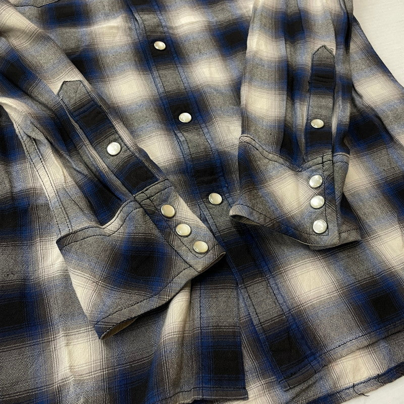 【中古品】【メンズ】 HYSTERIC GLAMOUR ヒステリックグラマー RAYON OMBRE CHECK SHIRT 4AH-2022 レーヨンオンブレチェックシャツ トップス 140-260725-ss-04-tei サイズ：M カラー：チェック 万代Net店