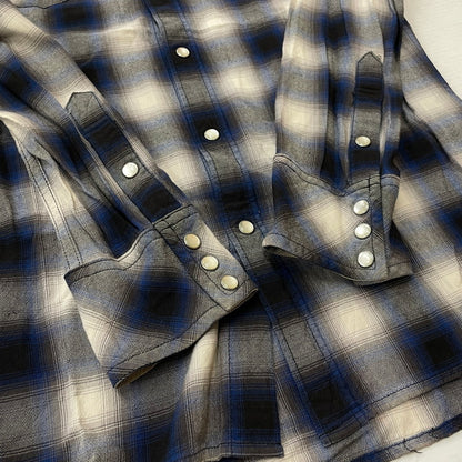 【中古品】【メンズ】 HYSTERIC GLAMOUR ヒステリックグラマー RAYON OMBRE CHECK SHIRT 4AH-2022 レーヨンオンブレチェックシャツ トップス 140-260725-ss-04-tei サイズ：M カラー：チェック 万代Net店