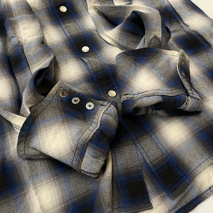 【中古品】【メンズ】 HYSTERIC GLAMOUR ヒステリックグラマー RAYON OMBRE CHECK SHIRT 4AH-2022 レーヨンオンブレチェックシャツ トップス 140-260725-ss-04-tei サイズ：M カラー：チェック 万代Net店