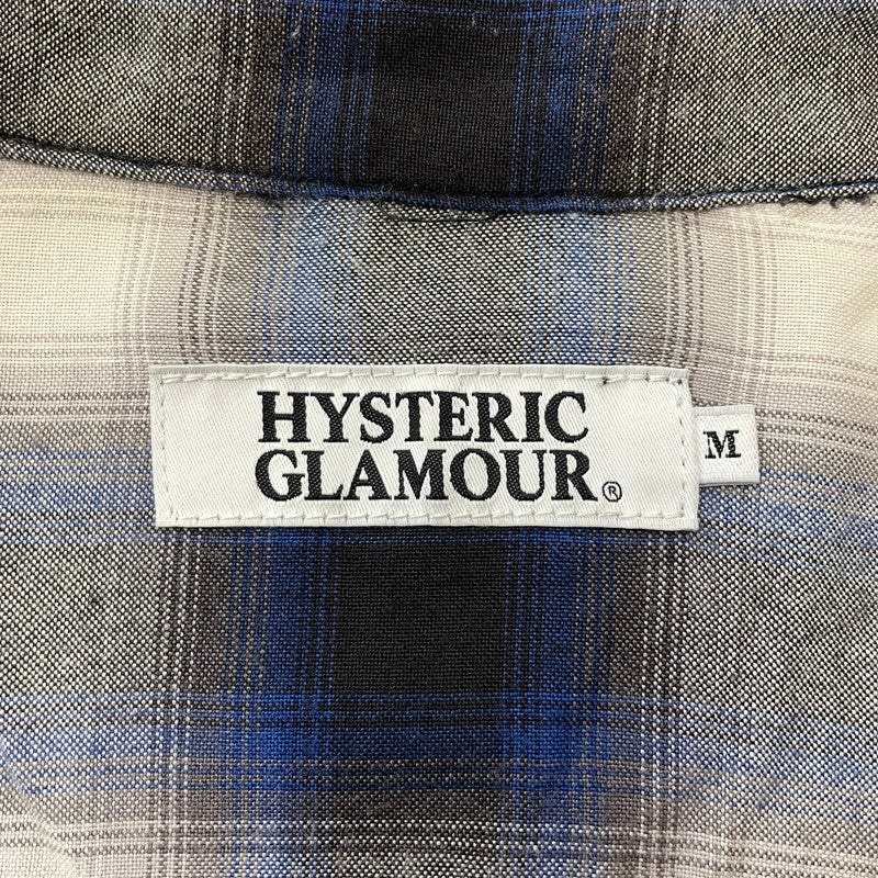 【中古品】【メンズ】 HYSTERIC GLAMOUR ヒステリックグラマー RAYON OMBRE CHECK SHIRT 4AH-2022 レーヨンオンブレチェックシャツ トップス 140-260725-ss-04-tei サイズ：M カラー：チェック 万代Net店