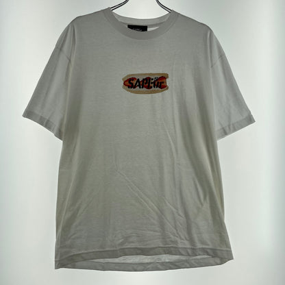 【中古品】【メンズ】 SAPEur サプール BENI HOPPE STRAWBERRY SANDWICH S/S TEE 紅ほっぺサンド ショートスリーブTシャツ 半袖トップス 142-260806-ss-03-tei サイズ：L カラー：ホワイト 万代Net店
