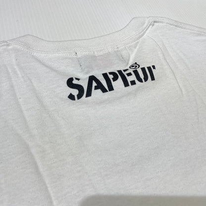 【中古品】【メンズ】 SAPEur サプール BENI HOPPE STRAWBERRY SANDWICH S/S TEE 紅ほっぺサンド ショートスリーブTシャツ 半袖トップス 142-260806-ss-03-tei サイズ：L カラー：ホワイト 万代Net店