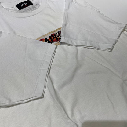 【中古品】【メンズ】 SAPEur サプール BENI HOPPE STRAWBERRY SANDWICH S/S TEE 紅ほっぺサンド ショートスリーブTシャツ 半袖トップス 142-260806-ss-03-tei サイズ：L カラー：ホワイト 万代Net店