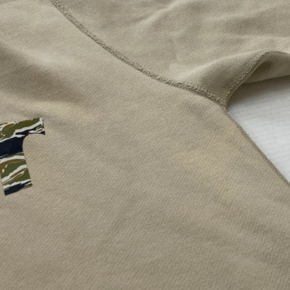 【現状渡し品】【メンズ】 SAPEUR サプール CAMOUFLAGE LOGO FOODIE 迷彩 ロゴ フーディー 長袖 トップス プルオーバーパーカー 142-260724-sa-19-tei サイズ：L カラー：ベージュ 万代Net店