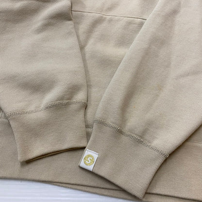 【現状渡し品】【メンズ】 SAPEUR サプール CAMOUFLAGE LOGO FOODIE 迷彩 ロゴ フーディー 長袖 トップス プルオーバーパーカー 142-260724-sa-19-tei サイズ：L カラー：ベージュ 万代Net店