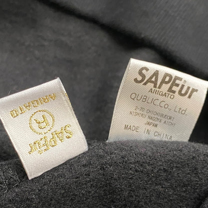 【中古品】【メンズ】 SAPEUR サプール SWEAT スウェット 長袖 トップス トレーナー 142-260724-sa-16-tei サイズ：L カラー：ブラック 万代Net店