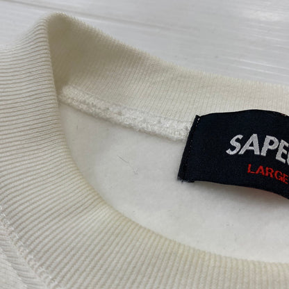【現状渡し品】【メンズ】 SAPEUR サプール CONFIDENTIAL SWEAT コンフィデンシャル スウェット 長袖 トップス トレーナー 142-260724-sa-15-tei サイズ：L カラー：ホワイト 万代Net店
