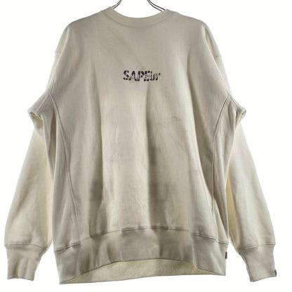 【現状渡し品】【メンズ】 SAPEUR サプール CONFIDENTIAL SWEAT コンフィデンシャル スウェット 長袖 トップス トレーナー 142-260724-sa-15-tei サイズ：L カラー：ホワイト 万代Net店