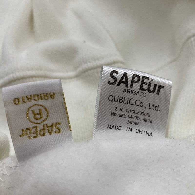 【現状渡し品】【メンズ】 SAPEUR サプール CONFIDENTIAL SWEAT コンフィデンシャル スウェット 長袖 トップス トレーナー 142-260724-sa-15-tei サイズ：L カラー：ホワイト 万代Net店