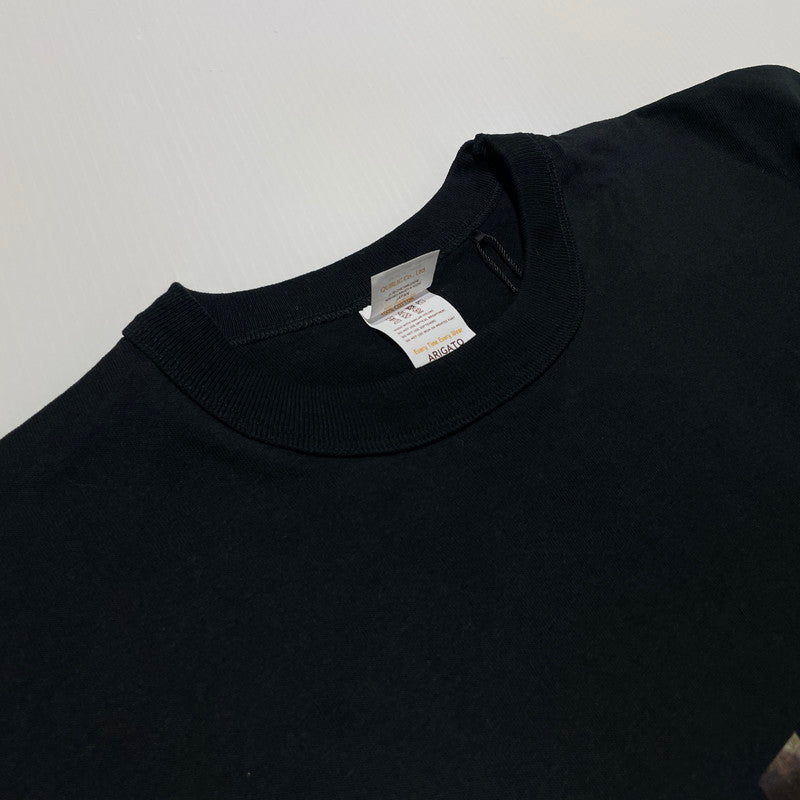 【中古品】【メンズ】 SAPEur サプール LOGO PRINT S/S TEE ロゴプリント ショートスリーブTシャツ 半袖トップス 142-260806-ss-02-tei サイズ：L　※タグ付き カラー：ブラック 万代Net店