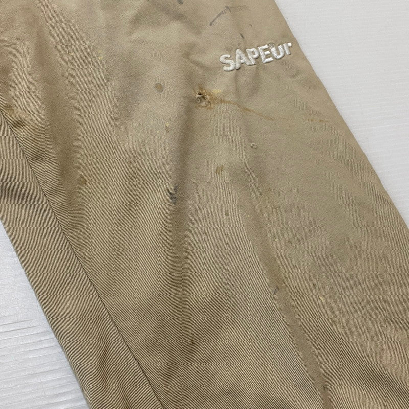 【現状渡し品】【メンズ】 SAPEUR サプール DAMAGE PROCESSING CHINO PANTS ダメージ 加工 チノ パンツ ボトムス チノパン 153-260724-sa-04-tei サイズ：L カラー：ベージュ 万代Net店