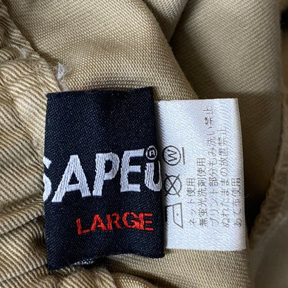 【現状渡し品】【メンズ】 SAPEUR サプール DAMAGE PROCESSING CHINO PANTS ダメージ 加工 チノ パンツ ボトムス チノパン 153-260724-sa-04-tei サイズ：L カラー：ベージュ 万代Net店