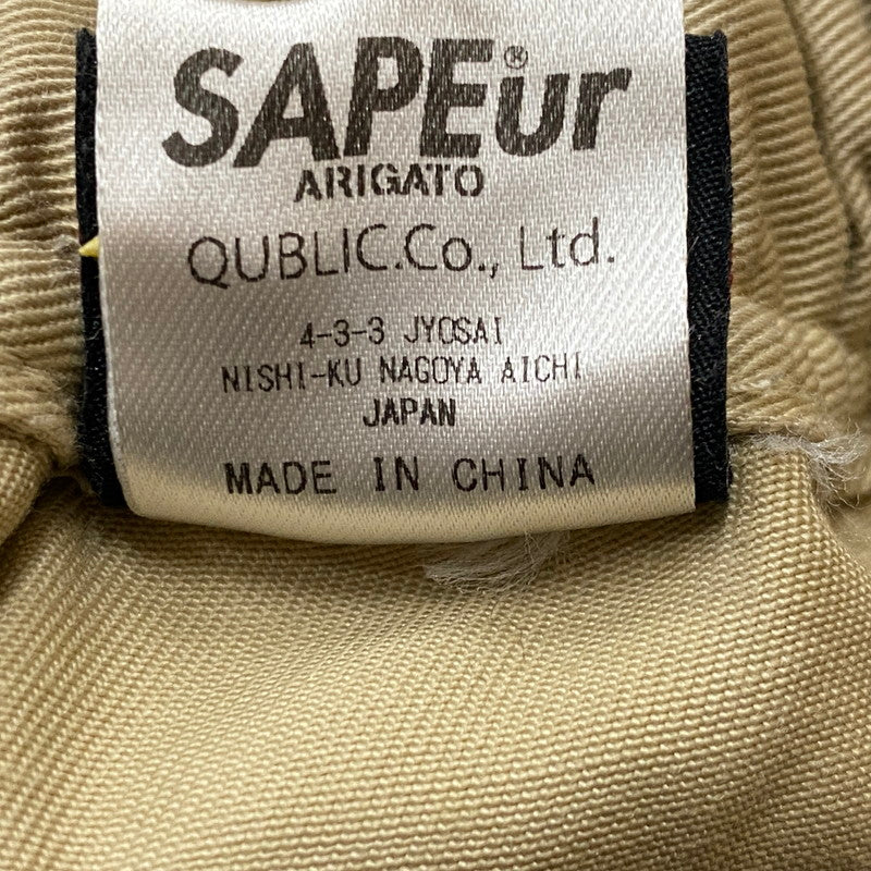 【現状渡し品】【メンズ】 SAPEUR サプール DAMAGE PROCESSING CHINO PANTS ダメージ 加工 チノ パンツ ボトムス チノパン 153-260724-sa-04-tei サイズ：L カラー：ベージュ 万代Net店