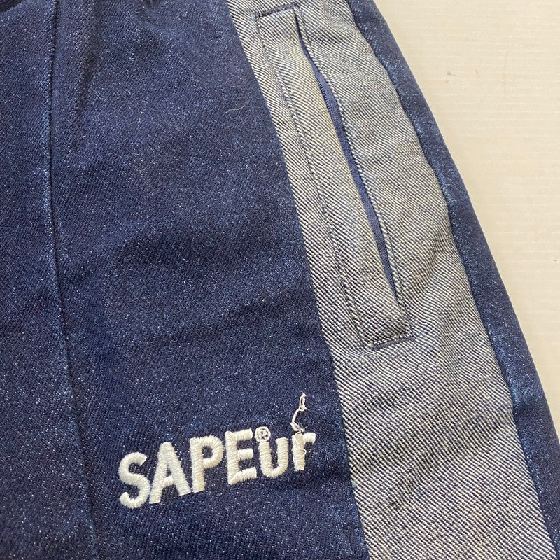 【中古品】【メンズ】 SAPEUR サプール DENIM TRACK PANT デニム トラック パンツ ボトムス ジーンズ 153-260724-sa-06-tei サイズ：M カラー：インディゴ 万代Net店