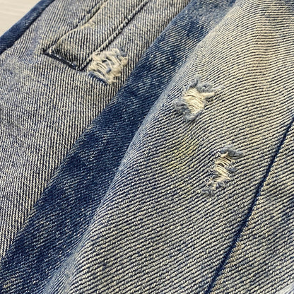 【現状渡し品】【メンズ】 SAPEUR サプール VINTAGE DENIM TRACK PANTS ヴィンテージ デニム トラック パンツ ボトムス ジーンズ 153-260724-sa-05-tei サイズ：L カラー：インディゴ 万代Net店