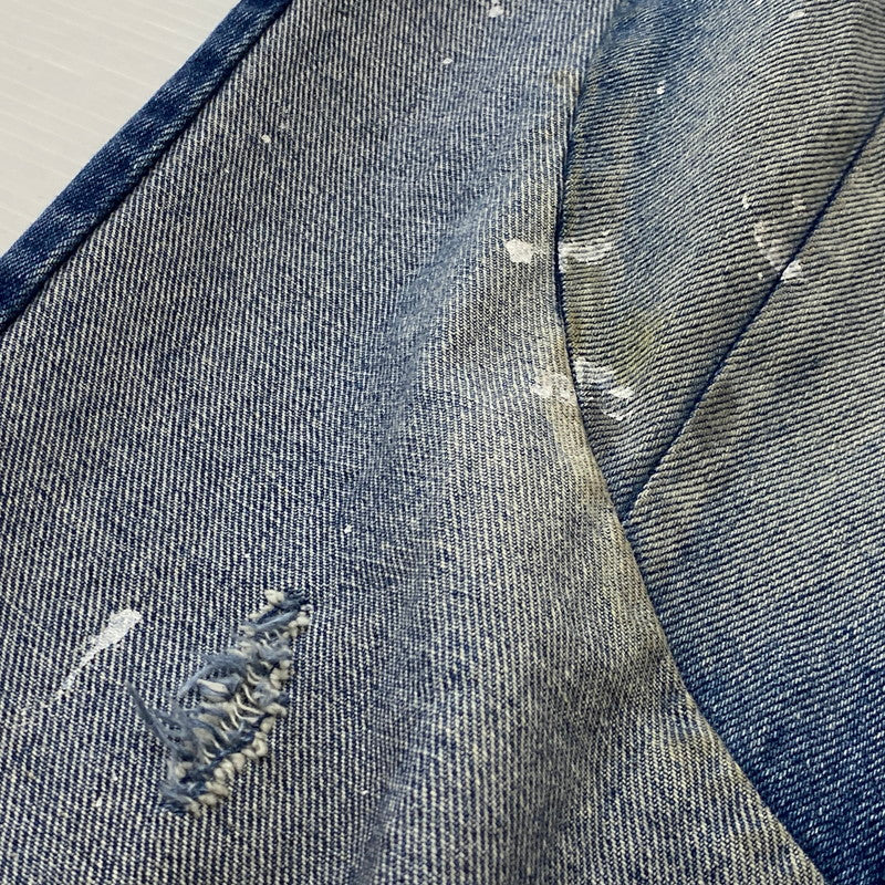 【現状渡し品】【メンズ】 SAPEUR サプール VINTAGE DENIM TRACK PANTS ヴィンテージ デニム トラック パンツ ボトムス ジーンズ 153-260724-sa-05-tei サイズ：L カラー：インディゴ 万代Net店