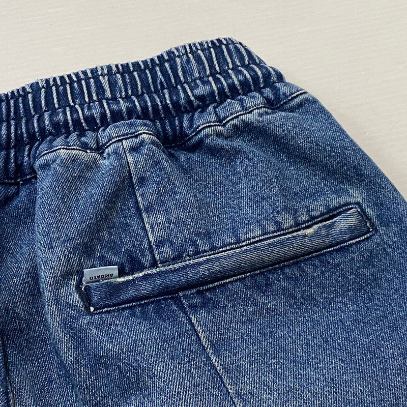 【現状渡し品】【メンズ】 SAPEUR サプール VINTAGE DENIM TRACK PANTS ヴィンテージ デニム トラック パンツ ボトムス ジーンズ 153-260724-sa-05-tei サイズ：L カラー：インディゴ 万代Net店