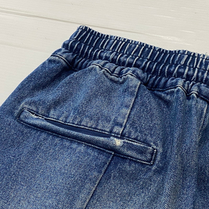 【現状渡し品】【メンズ】 SAPEUR サプール VINTAGE DENIM TRACK PANTS ヴィンテージ デニム トラック パンツ ボトムス ジーンズ 153-260724-sa-05-tei サイズ：L カラー：インディゴ 万代Net店