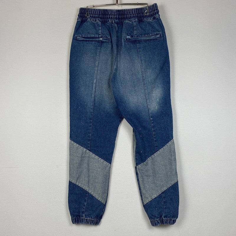 【現状渡し品】【メンズ】 SAPEUR サプール VINTAGE DENIM TRACK PANTS ヴィンテージ デニム トラック パンツ ボトムス ジーンズ 153-260724-sa-05-tei サイズ：L カラー：インディゴ 万代Net店